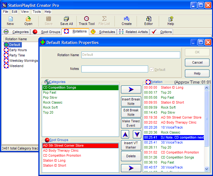 Screenshot of StationPlaylist Creator